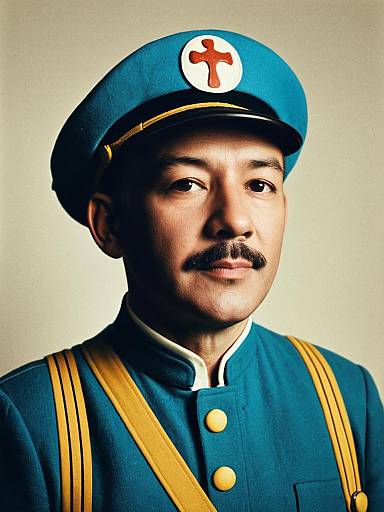 Waist-Up Editorial Portrait: Man as Tintin