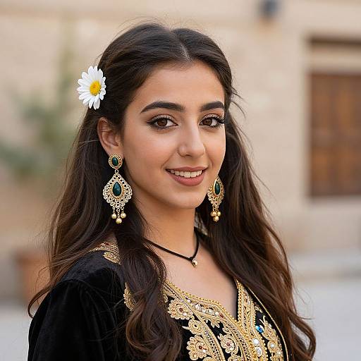 Lebanese Dabke Girl with Jewelry
