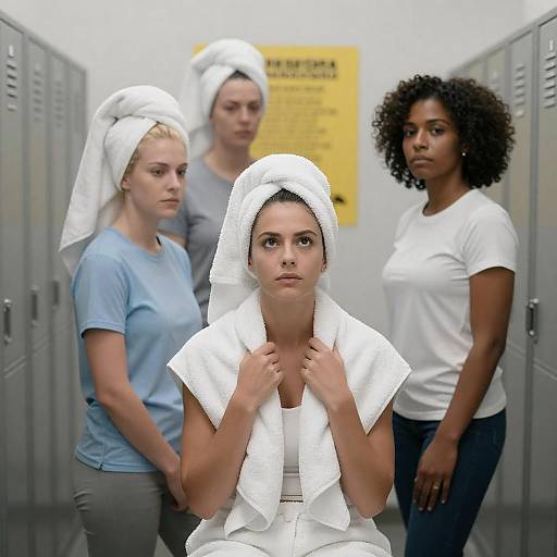 Intense Moments in a Locker Room