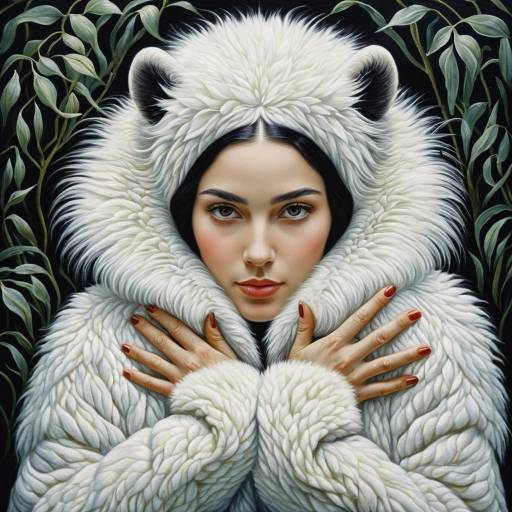 Chimera Woman in Textured Fleece Coat