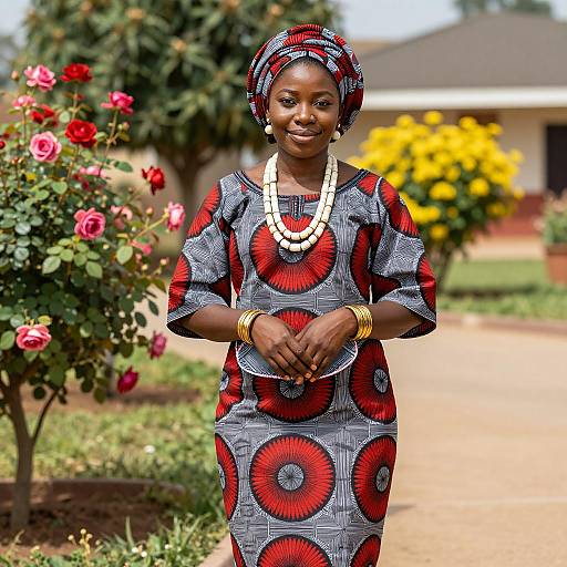 Vibrant Portrait in Nigerian Traditional Attire