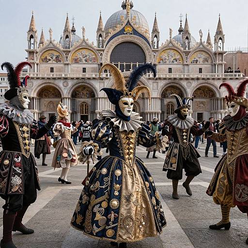 Venetian Carnival Masks and Costumes