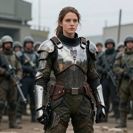 Armored Shepard Addressing Crowd