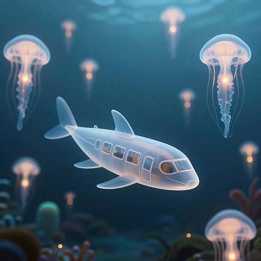 Jelly-Wing Cruiser in Abyssal Garden