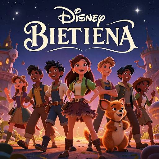 Magical Disney Movie Poster Illustration