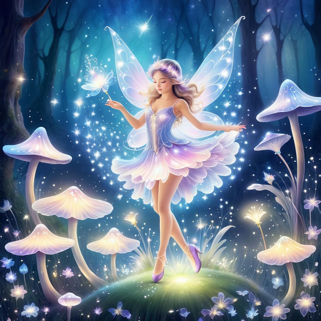 Whimsical Fairy Dance in Enchanted Glade