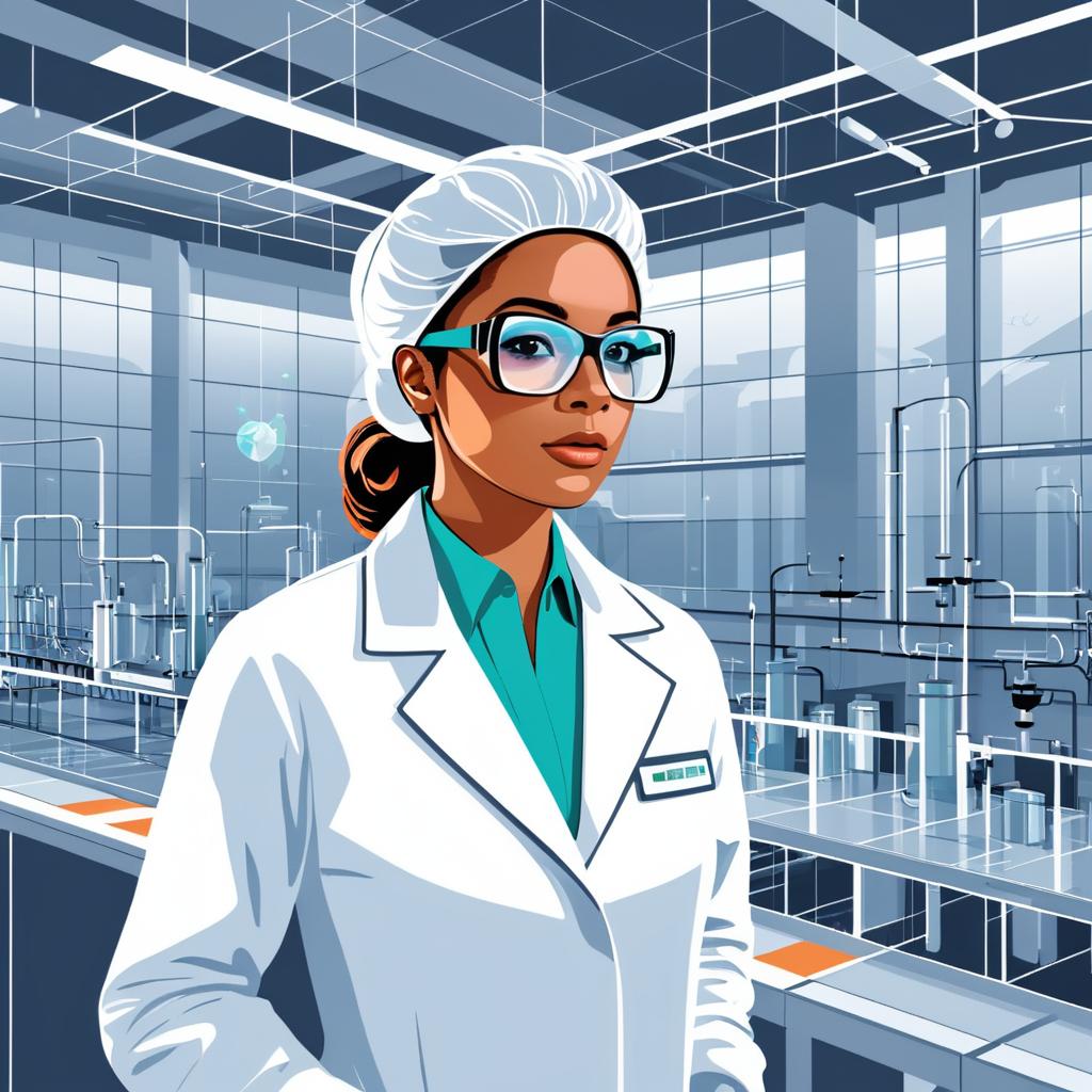 Innovative Female Scientist in Lab Setting