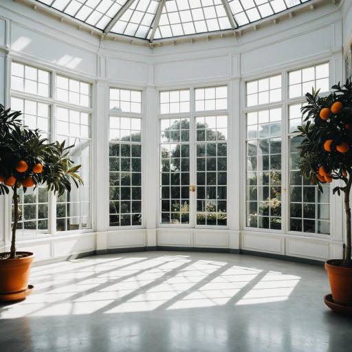 Orangery Interior with Large French Windows