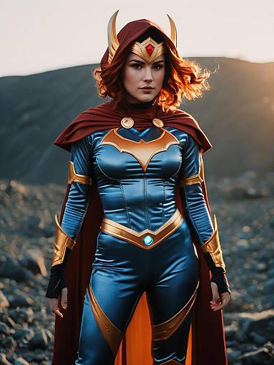 Cinematic Lavagirl Fantasy Cosplay