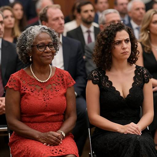 Contrasting Expressions in a Crowded Auditorium