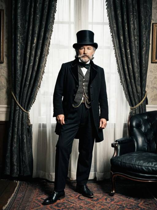 Stylish Old Man in Elegant Attire