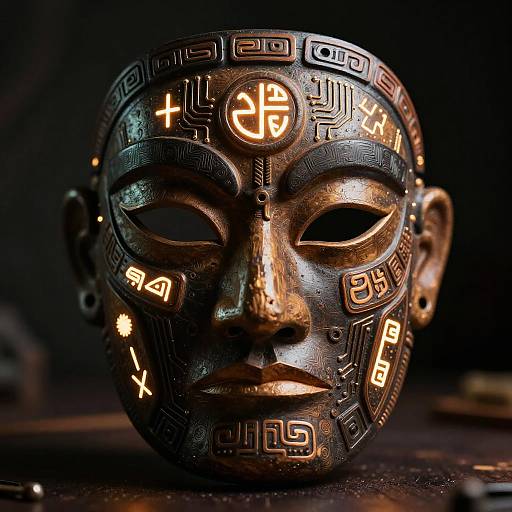 Mystical Tribal Tech Mask Generator