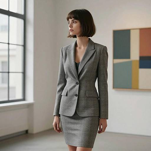 A-Line Bob in Tailored Blazer Fashion