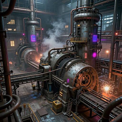 Futuristic GregTech Industrial Landscape