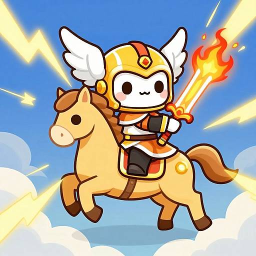 Kawaii Knight Influencer on Golden Horse