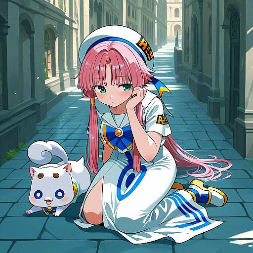 Illustration of Aria pokoteng, aria (manga) in the style of Yt (wai-tei)