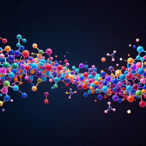Dynamic Colorful Wave of Molecules