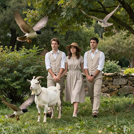 Capturing Joy in a Lush Garden