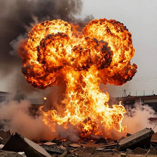 Realistic Warzone Explosion Art