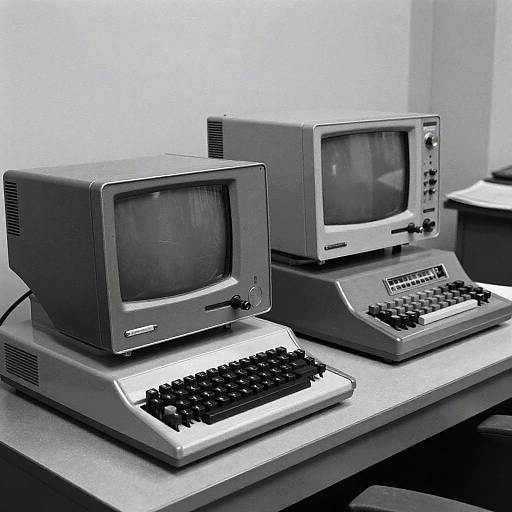 1950s Vintage Office Tech Scene