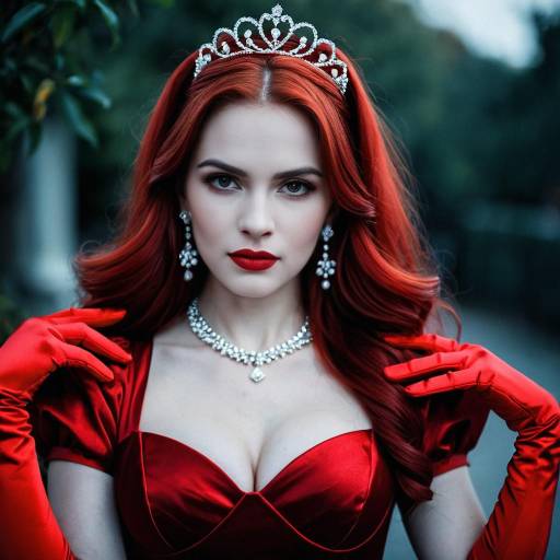 Enchanting Red Jasmine Halloween Look