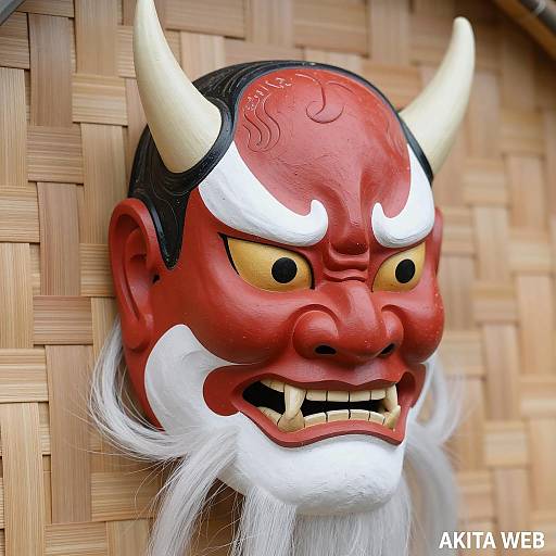Fierce Traditional Japanese Mask Design