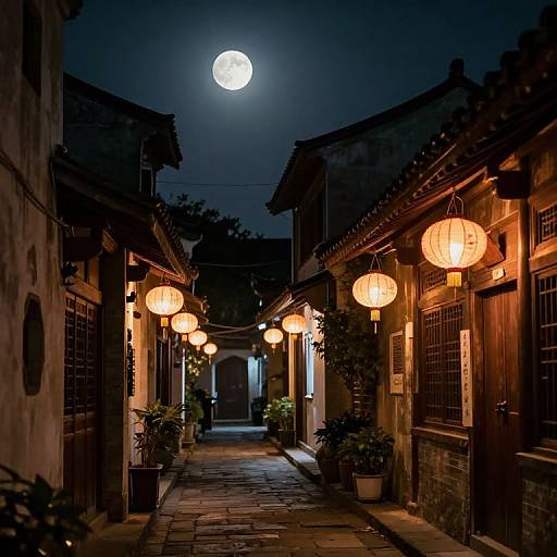 Moonlit Alleyway of Dreams