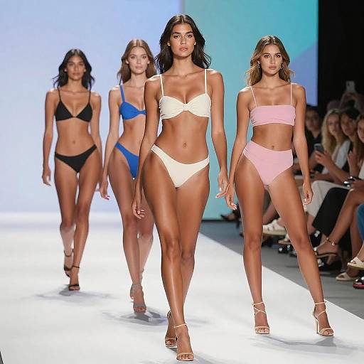 Modern Tall Women Bikini Runway
