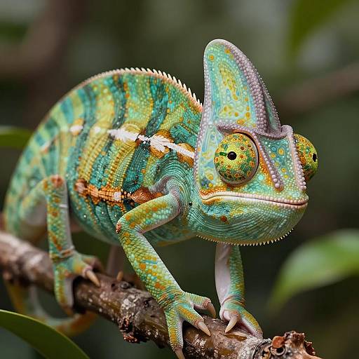Detailed Anthro Chameleon Jungle Scout