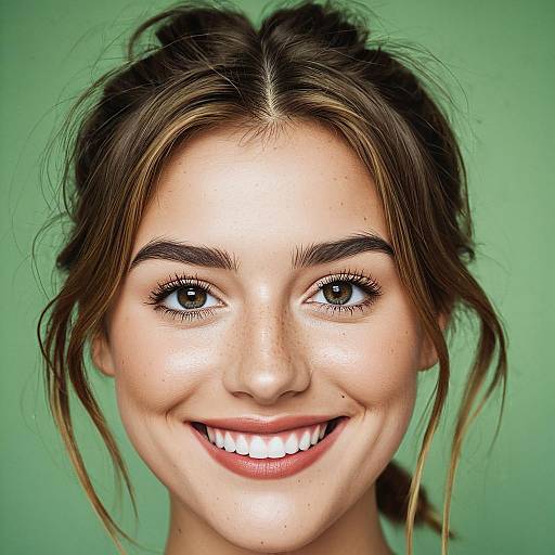 Whimsical Caricature of Young Woman