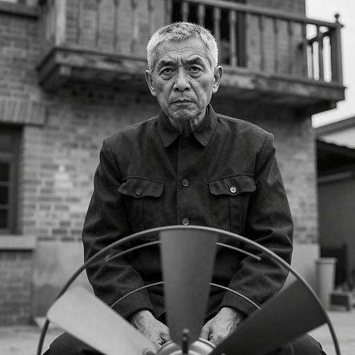 Striking Portrait of an Intense Elder