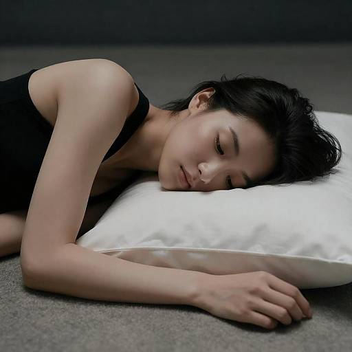 Serene Reclining Nude on Carpet