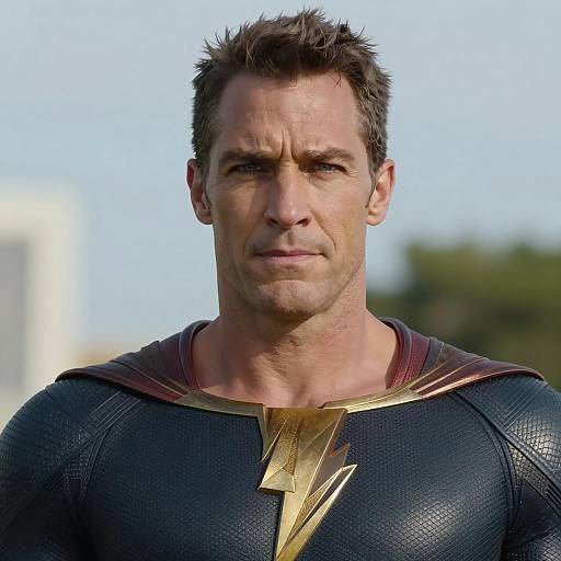 Black Adam Superhero Portrait