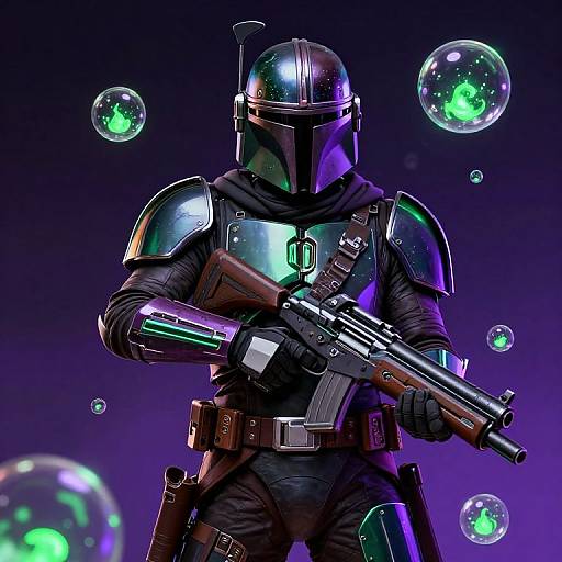 Ornate Dark Fantasy Mandalorian Cover