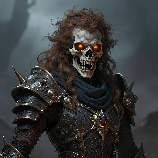 Eerie Dark Fantasy Demonic Figure Art