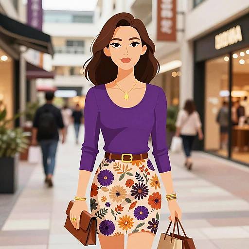 Chic Woman in Autumn Fashion