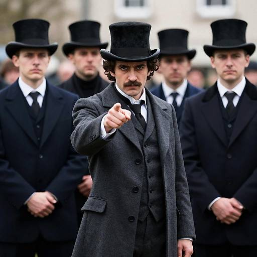 19th Century Men in Outdoor Portrait