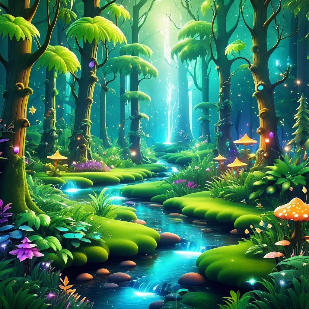 Magical Realism in a Lush Forest