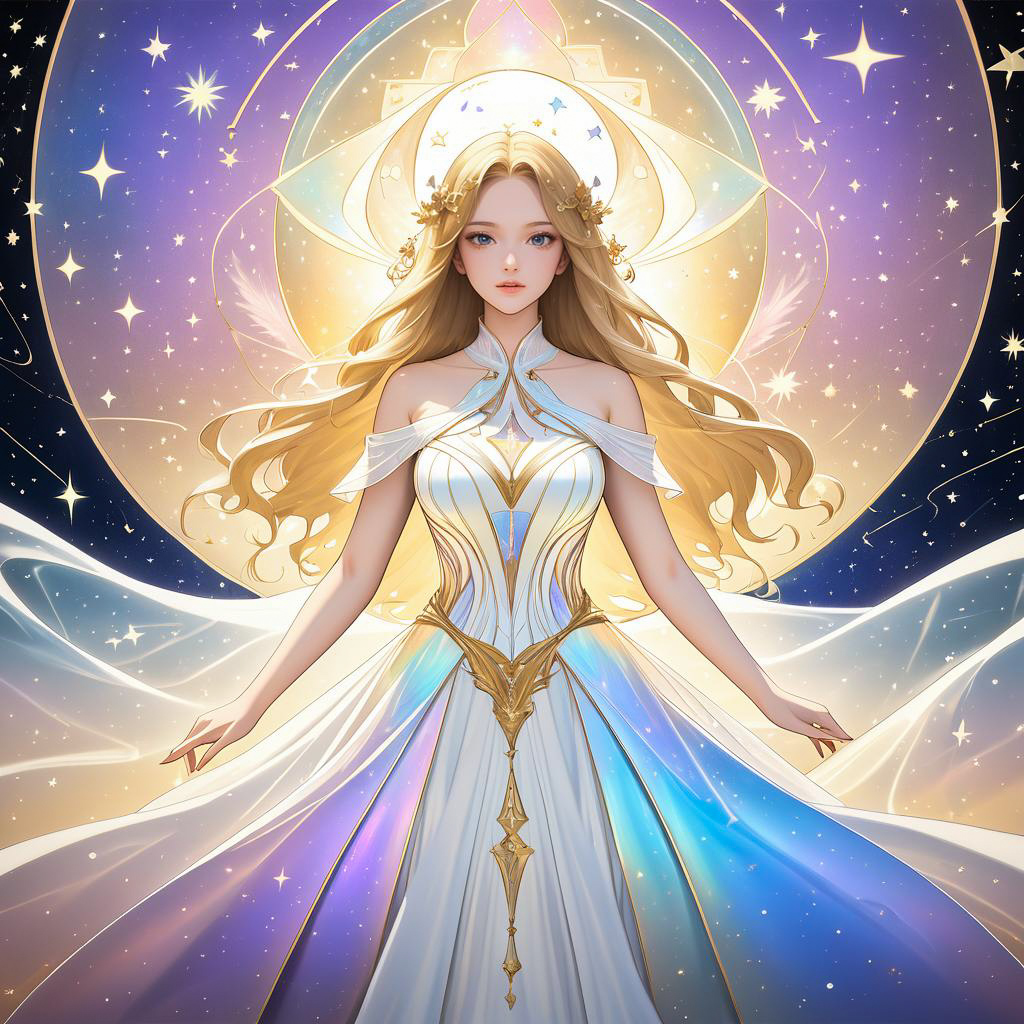 Ethereal Maiden in Celestial Beauty