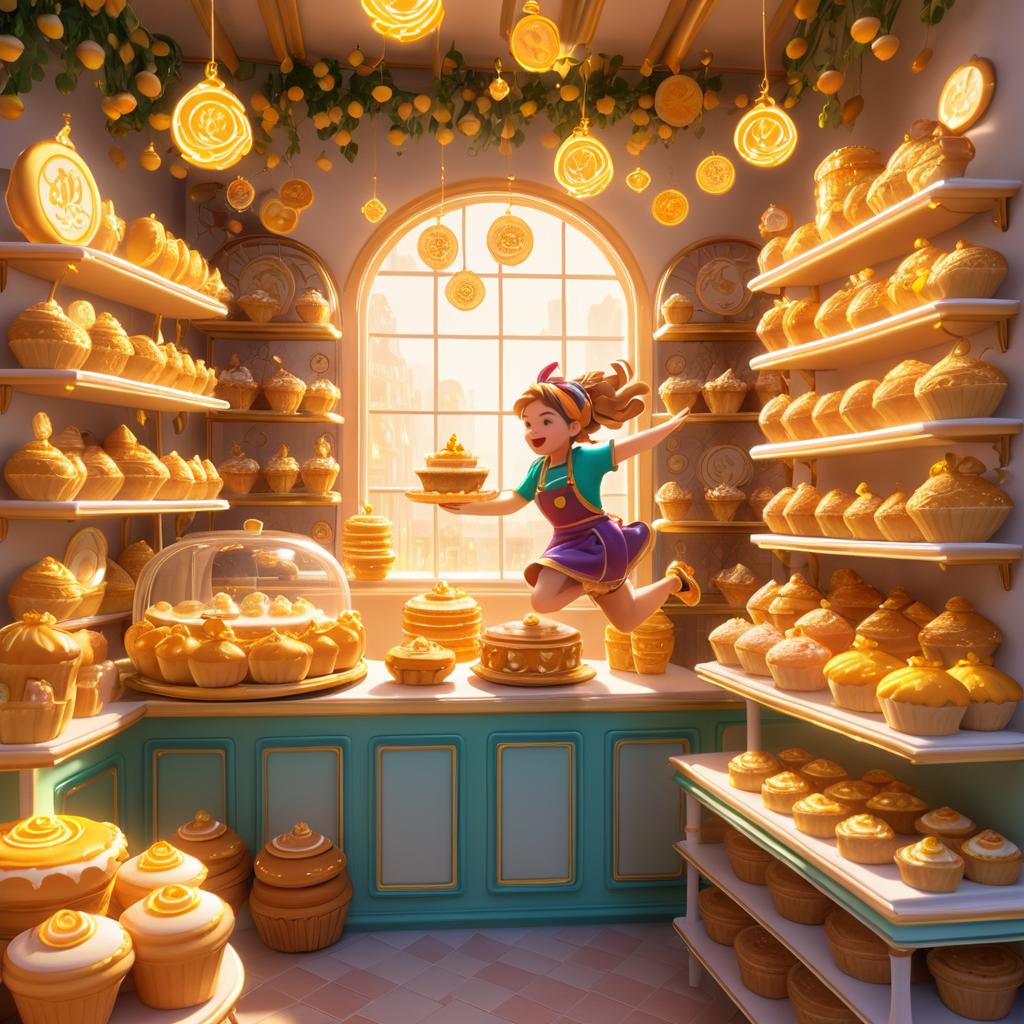 Whimsical Sprite Baker in Enchanting Bakery