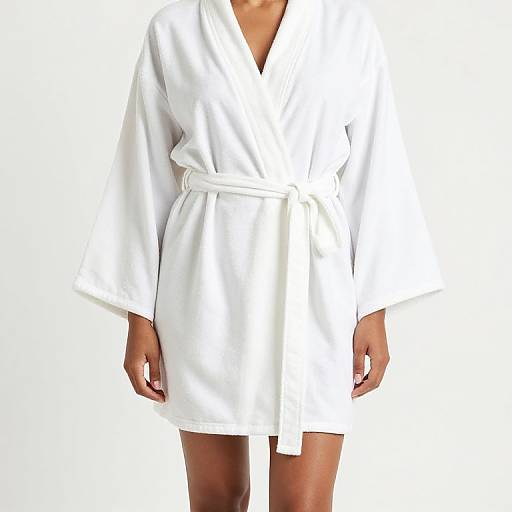 Person in White V-Neck Robe