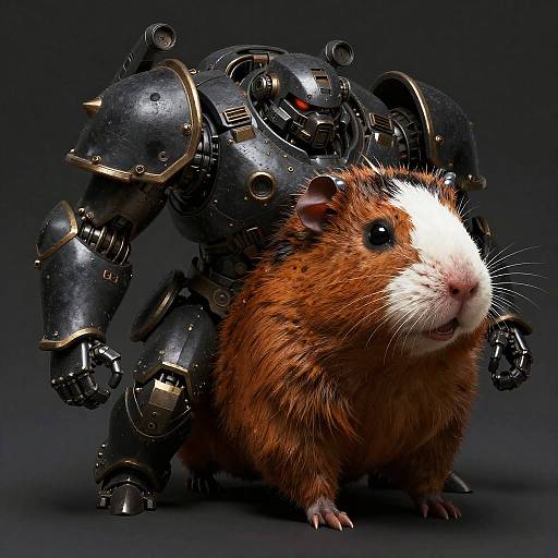 Epic Armored Mech-Hamster Concept Art