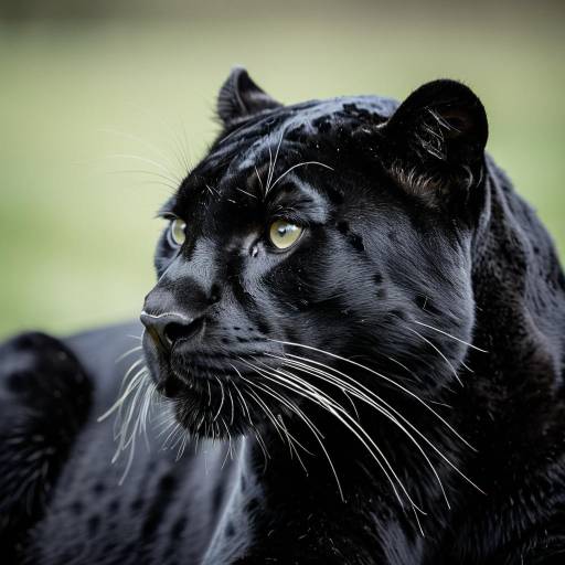 Portrait of a Black Panther Portrait of a Black Panther