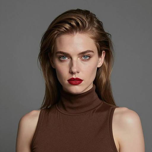 Elegant Portrait of a Woman with Hair Balm