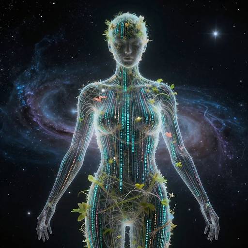 Ethereal Human of Digital-Natural Fusion