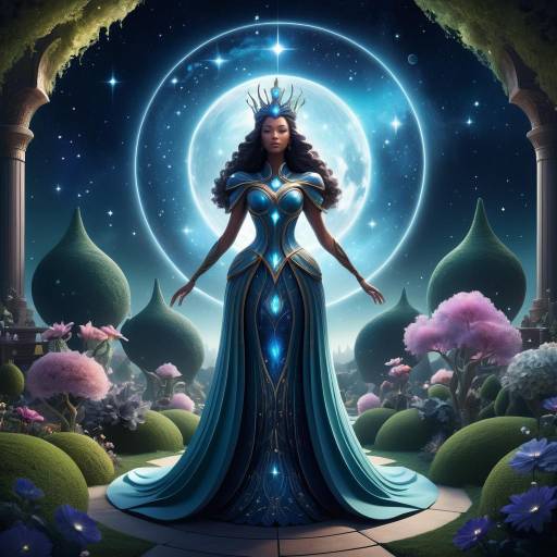Mystical Celestial Queen in Cosmic Wonderland Mystical Celestial Queen in Cosmic Wonderland