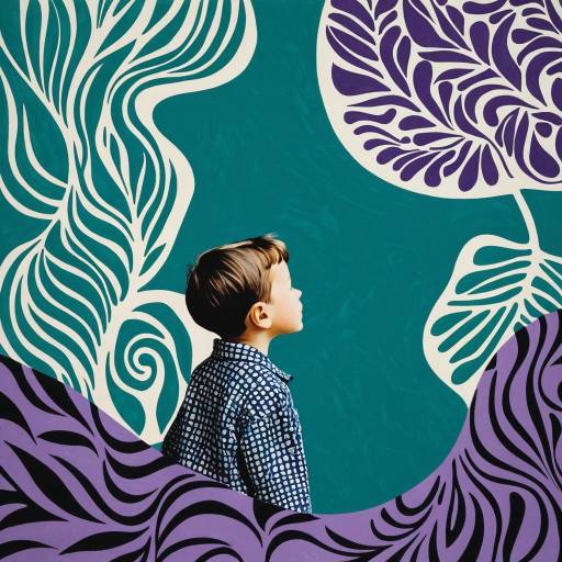 Joyful Abstract Child Inspired by Matisse Joyful Abstract Child Inspired by Matisse