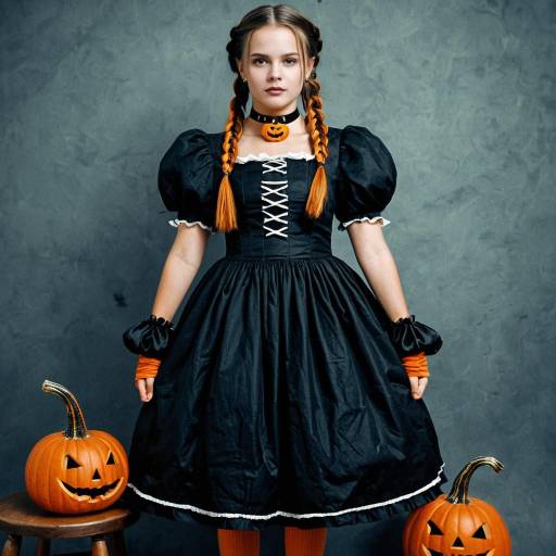 Halloween Countess with Pumpkin Details