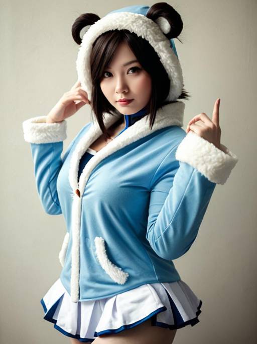 Cosplay Woman Dressed as Mei Mei