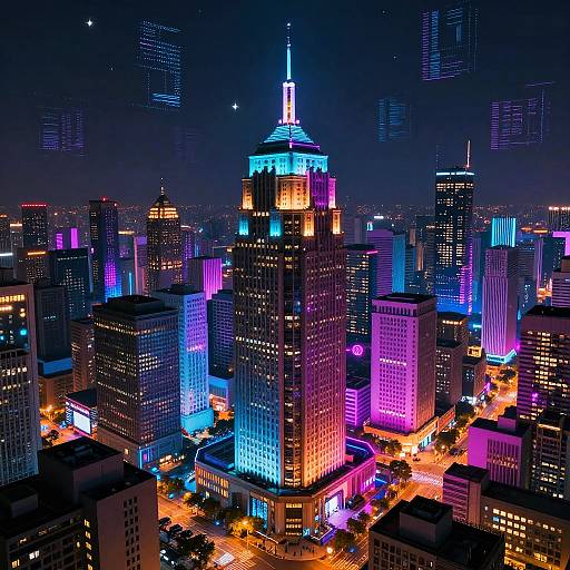 Vibrant Futuristic Dreamscape Transformation